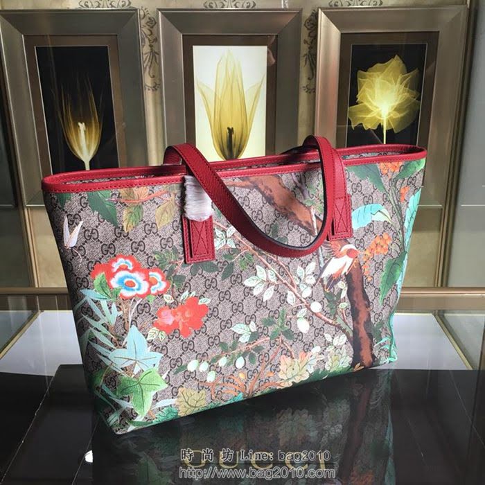 GUCCI 古馳女包 新款 211137 Supreme tote系列 女士手拎包 印花圖案單肩包 Gucci手提包